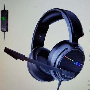 Jeecoo V20U USB pro gaming headset for PC 7.1 surround sound noise cancel New…